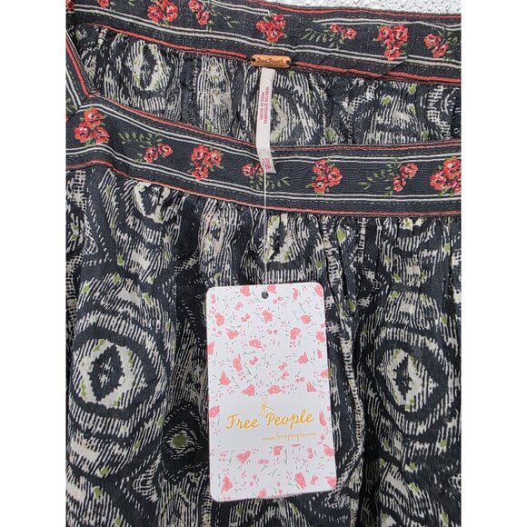 Free People Mostly Meadow Blouse XS Black Combo - Picture 3 of 12
